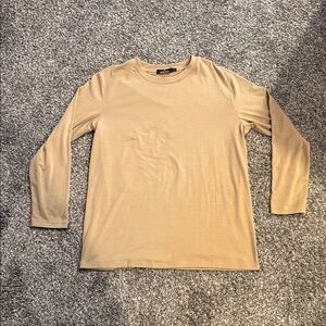 Trendy Queen Women's Spring Tops Oversized Long Sleeve Shirt - Small